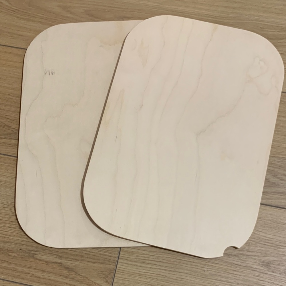 Set of Two Wooden Boards for Flisat table bins | BRAND NEW